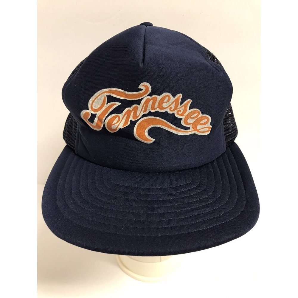 Vintage Tennessee Blue Mesh Trucker Snapback Hat